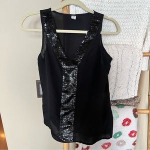 FREE W BUNDLE Old navy black sequin blouse